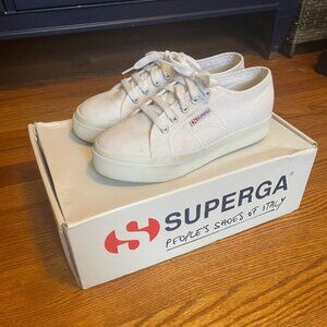 EUC Superga 2790 Platform Sneaker